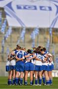 7 October 2012; The Waterford team gather together in a huddle before the game. TG4 All-Ireland Ladies Football Intermediate Championship Final, Armagh v Waterford, Croke Park, Dublin. Picture credit: Brendan Moran / SPORTSFILE