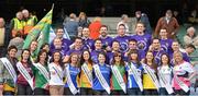 7 October 2012; Rose of Tralee contestants and their escorts in attendance at the games. TG4 All-Ireland Ladies Football Intermediate Championship Final, Armagh v Waterford, Croke Park, Dublin. Picture credit: Brendan Moran / SPORTSFILE