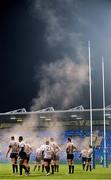 13 October 2012; Steam rises from Leeds Carnegie players the second half. British & Irish Cup, Leinster A v Leeds Carnegie, Donnybrook Stadium, Donnybrook, Dublin. Picture credit: Stephen McCarthy / SPORTSFILE