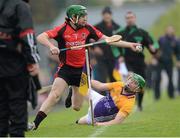 14 October 2012; Lar Prendergast, Oulart-the-Ballagh, in action against Wayne Mallon, Faythe Harriers. Wexford County Senior Hurling Championship Final, Oulart-the-Ballagh v Faythe Harriers, Wexford Park, Wexford. Photo by Sportsfile