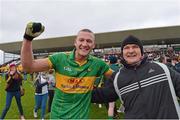 14 October 2012; Rhode's Mark Dunne celebrates with his father Paddy Dunne after the match. Offaly County Senior Football Championship Final, Rhode v Clara, O'Connor Park, Tullamore, Co. Offaly. Picture credit: Brian Lawless / SPORTSFILE
