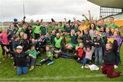 14 October 2012; The Rhode squad, officials and supporters celebrate with the cup. Offaly County Senior Football Championship Final, Rhode v Clara, O'Connor Park, Tullamore, Co. Offaly. Picture credit: Brian Lawless / SPORTSFILE