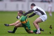 14 October 2012; Anton Sullivan, Rhode, in action against Gary Collins, Clara. Offaly County Senior Football Championship Final, Rhode v Clara, O'Connor Park, Tullamore, Co. Offaly. Picture credit: Brian Lawless / SPORTSFILE