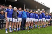 14 October 2012; Padraic Maher, Thurles Sarsfields, left, stands together with team-mates during the National Anthem. Tipperary County Senior Hurling Championship Final, Thurles Sarsfields v Drom & Inch, Semple Stadium, Thurles, Co. Tipperary. Picture credit: Diarmuid Greene / SPORTSFILE
