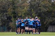 15 October 2012; Leinster players during squad training ahead of their side's Heineken Cup, Pool 5, Round 2, game against Scarlets on Saturday. Leinster Rugby Squad Training, Rosemount, UCD, Belfield, Dublin. Picture credit: Stephen McCarthy / SPORTSFILE