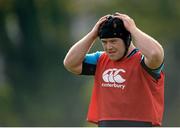 15 October 2012; Leinster's Tom Sexton during squad training ahead of their side's Heineken Cup, Pool 5, Round 2, game against Scarlets on Saturday. Leinster Rugby Squad Training, Rosemount, UCD, Belfield, Dublin. Picture credit: Stephen McCarthy / SPORTSFILE