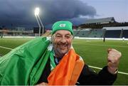 16 October 2012; Republic of Ireland supporter Tom Mollloy, from Ballina, Co. Mayo, before the game. 2014 FIFA World Cup Qualifier, Group C, Faroe Islands v Republic of Ireland, Torsvollur Stadium, Torshavn, Faroe Islands. Picture credit: David Maher / SPORTSFILE