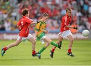 26 August 2012; A general view of the action between Cork and Donegal, during the INTO/RESPECT Exhibition GoGames at the GAA Football All-Ireland Senior Championship Semi-Final. Croke Park, Dublin. Picture credit: Matt Browne / SPORTSFILE