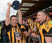 14 October 2012; James Morgan, Crossmaglen Rangers, celebrates with Brendan McKeown after the game. Armagh County Senior Football Championship Final, Crossmaglen Rangers v Pearse Og, Morgan Athletic Grounds, Armagh. Picture credit: Oliver McVeigh / SPORTSFILE
