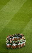 7 October 2012; The Kerry squad huddle ahead of the game. TG4 All-Ireland Ladies Football Senior Championship Final, Cork v Kerry, Croke Park, Dublin. Picture credit: Stephen McCarthy / SPORTSFILE