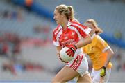 7 October 2012; Kate Flood, Louth. TG4 All-Ireland Ladies Football Junior Championship Final, Antrim v Louth, Croke Park, Dublin. Picture credit: Stephen McCarthy / SPORTSFILE