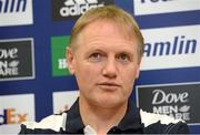 18 October 2012; Leinster head coach Joe Schmidt during a press conference ahead of their side's Heineken Cup 2012/13, Pool 5, Round 2, match against Scarlets on Saturday. Leinster Rugby Press Conference, Leinster Rugby, UCD, Belfield, Dublin. Picture credit: Matt Browne / SPORTSFILE