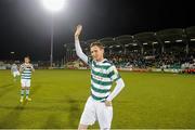 19 October 2012; Gary Twigg, Shamrock Rovers, waves to supporters before playing his last game for Shamrock Rovers. Airtricity League Premier Division, Shamrock Rovers v UCD, Tallaght Stadium, Tallaght, Co. Dublin. Picture credit: David Maher / SPORTSFILE