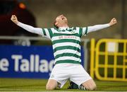 19 October 2012; Gary Twigg, Shamrock Rovers, celebrates after scoring his side's first goal. Airtricity League Premier Division, Shamrock Rovers v UCD, Tallaght Stadium, Tallaght, Co. Dublin. Picture credit: David Maher / SPORTSFILE