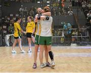 19 October 2012; Fiona Shannon and her sister Sibeal Gallagher, Co. Antrim, celebrate after victory in the Ladies Doubles Final match against Ashley Prendiville and Maria Daly, Co. Kerry. World Handball Championships, Citywest Hotel & Conference Centre, Saggart, Co. Dublin. Picture credit: Matt Browne / SPORTSFILE