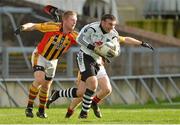 21 October 2012; John Jo Sheehy, Newcastlewest, in action against Patrick Donnelly, Dromcollogher Broadford. Limerick County Senior Football Championship Final, Dromcollogher Broadford v Newcastlewest, Gaelic Grounds, Limerick. Picture credit: Diarmuid Greene / SPORTSFILE