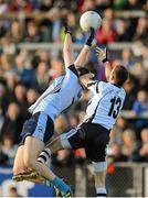 21 October 2012; Conor Garvey, Mayobridge, in action against Conor Laverty, Kilcoo. Down County Senior Football Championship Final, Mayobridge v Kilcoo, Pairc Esler, Newry, Co. Down. Picture credit: Oliver McVeigh / SPORTSFILE