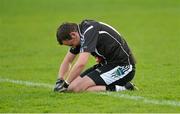 21 October 2012; Michael Quilligan, Newcastlewest, shows his disappointment after the game finished in a draw. Limerick County Senior Football Championship Final, Dromcollogher Broadford v Newcastlewest, Gaelic Grounds, Limerick. Picture credit: Diarmuid Greene / SPORTSFILE