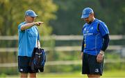 22 October 2012; Leinster head coach Joe Schmidt, left, speaking to srum coach Greg Feek during squad training ahead of their side's Celtic League, Round 7, match against Cardiff Blues on Saturday. Leinster Rugby Squad Training, Rosemount, UCD, Belfield, Dublin. Picture credit: Barry Cregg / SPORTSFILE