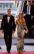 26 October 2012; Kilkenny hurler Henry Shefflin and wife Deirdre arrive ahead of the 2012 GAA GPA All-Star awards, sponsored by Opel. National Convention Centre, Dublin. Picture credit: Brendan Moran / SPORTSFILE