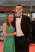 26 October 2012; Galway hurler James Skehill and Grace Callanan arrive ahead of the 2012 GAA GPA All-Star awards, sponsored by Opel. National Convention Centre, Dublin. Photo by Sportsfile