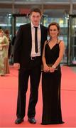 26 October 2012; Cavan footballer David Gibney and Michaela McLoughlin at the 2012 GAA GPA All-Star awards, sponsored by Opel. National Convention Centre, Dublin. Photo by Sportsfile