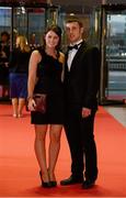 26 October 2012; Wicklow footballer Stephen Kelly and Katie Graham ahead of the 2012 GAA GPA All-Star awards, sponsored by Opel. National Convention Centre, Dublin. Photo by Sportsfile
