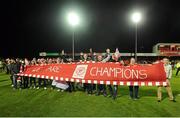 26 October 2012; Sligo Rovers supporters celebrate at the end of the game after winning the Airtricity League Premier Division title. Airtricity League Premier Division, Sligo Rovers v Shamrock Rovers, Showgrounds, Sligo. Picture credit: David Maher / SPORTSFILE