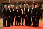 26 October 2012; Representatives of the Galway County Board, from left, Joe Byrne, Malachy Hanley, James 'Tex' O'Callaghan, Stephen Nohilly, John McGann, Adrian Sylver, Mattie Kenny, Tom Helebert and Noel Treacy ahead of the 2012 GAA GPA All-Star awards, sponsored by Opel. National Convention Centre, Dublin. Photo by Sportsfile