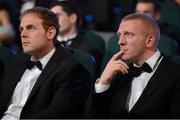 26 October 2012; Waterford's Kevin Moran, left, and John Mullane in attendance at the 2012 GAA GPA All-Star awards, sponsored by Opel. GAA GPA All-Star Awards 2012 Sponsored by Opel, National Convention Centre, Dublin. Picture credit: Brendan Moran / SPORTSFILE
