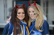 27 October 2012; Heather Roche, from Shankill, Co. Dublin, and Jane Foxton, from Cabinteely, Co. Dublin, in Fancy Dress at Leinster v Cardiff Blues. Celtic League 2012/13, Round 7, Leinster v Cardiff Blues, RDS, Ballsbridge, Dublin. Picture credit: Brendan Moran / SPORTSFILE