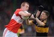 28 October 2012; Darragh O'Sullivan, Dingle, in action against Kieran O'Leary, Dr. Crokes. Kerry County Senior Football Championship Final, Dingle v Dr. Crokes, Austin Stack Park, Tralee, Co. Kerry. Picture credit: Stephen McCarthy / SPORTSFILE