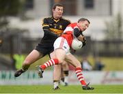 28 October 2012; Johnny B. Brosnan, Dingle, in action against Daithi Casey, Dr. Crokes. Kerry County Senior Football Championship Final, Dingle v Dr. Crokes, Austin Stack Park, Tralee, Co. Kerry. Picture credit: Stephen McCarthy / SPORTSFILE