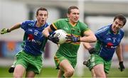 28 October 2012; Anton Sullivan, Rhode, in action against Aidan McGann, left and Eamon Breen, St. Patrick's. AIB Leinster GAA Football Senior Club Championship, First Round, Rhode v St. Patrick's, O'Connor Park, Tullamore, Co. Offaly. Picture credit: David Maher / SPORTSFILE