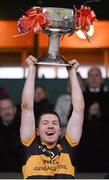 28 October 2012; Dr. Crokes captain Kieran O'Leary lifts The Bishop Moynihan Cup. Kerry County Senior Football Championship Final, Dingle v Dr. Crokes, Austin Stack Park, Tralee, Co. Kerry. Picture credit: Stephen McCarthy / SPORTSFILE