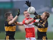 28 October 2012; Darragh O'Sullivan, Dingle, in action against Colm Cooper, right, and Kieran O'Leary, Dr. Crokes. Kerry County Senior Football Championship Final, Dingle v Dr. Crokes, Austin Stack Park, Tralee, Co. Kerry. Picture credit: Stephen McCarthy / SPORTSFILE