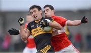 28 October 2012; Ambrose O'Donovan, Dr. Crokes, in action against Mikey Geaney, Dingle. Kerry County Senior Football Championship Final, Dingle v Dr. Crokes, Austin Stack Park, Tralee, Co. Kerry. Picture credit: Stephen McCarthy / SPORTSFILE