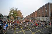 29 October 2012; A general view of the start of the Dublin Marathon 2012. Fitzwilliam Place, Dublin. Picture credit: Pat Murphy / SPORTSFILE