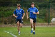 29 October 2012; Leinster players Dominic Ryan and Quinn Roux, right, during squad training ahead of their side's Celtic League, Round 8, match against Ospreys on Sunday. Leinster Rugby Squad Training, UCD, Belfield, Dublin. Picture credit: Ray McManus / SPORTSFILE