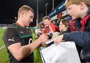 30 October 2012; Ireland's Keith Earls signs autographs after squad training ahead of his side's Autumn International match against South Africa on Saturday November 10th. Ireland Rugby Squad Training, Donnybrook Stadium, Donnybrook, Dublin. Picture credit: Brian Lawless / SPORTSFILE