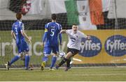 30 October 2012; Lorcan Shanon, Dundalk, celebrates after scoring his side's first goal. Airtricity League Promotion / Relegation Play-Off Final, 1st Leg, Dundalk v Waterford United, Oriel Park, Dundalk, Co. Louth. Photo by Sportsfile