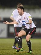 30 October 2012; Stephen McDonnell, Dundalk, celebrates after scoring his side's second goal. Airtricity League Promotion / Relegation Play-Off Final, 1st Leg, Dundalk v Waterford United, Oriel Park, Dundalk, Co. Louth. Photo by Sportsfile