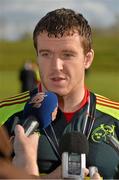 31 October 2012; Munster's Mike Sherry during a press briefing ahead of their Celtic League 2012/13, Round 8, match against Cardiff Blues on Friday. Munster Rugby Squad Press Conference, University of Limerick, Limerick. Picture credit: Diarmuid Greene / SPORTSFILE