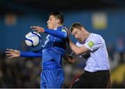 2 November 2012; Daragh Walshe, Waterford United, in action against Liam Burns, Dundalk. Airtricity League Promotion / Relegation Play-Off Final, 2nd Leg, Waterford United v Dundalk, RSC, Waterford. Picture credit: Matt Browne / SPORTSFILE
