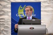 3 November 2012; An Taoiseach Enda Kenny TD, speaking at the Code of Ethics & Good Practice for Children’s Sport Information Day, hosted by the Irish Sports Council, at the Crowne Plaza Hotel, Blanchardstown, Dublin. Picture credit: Ray McManus / SPORTSFILE