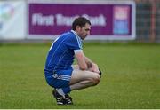 4 November 2012; A disappointed Enda Muldoon, Ballinderry Shamrocks, after the final whistle. AIB Ulster GAA Senior Football Championship Quarter-Final, Errigal Ciaran, Tyrone v Ballinderry Shamrocks, Derry, Healy Park, Omagh. Picture credit: Oliver McVeigh / SPORTSFILE