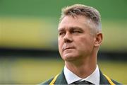 9 November 2012; South Africa head coach Heyneke Meyer during the squad captain's run ahead of their side's Autumn International match against Ireland on Saturday. South Africa Rugby Squad Captain's Run, Aviva Stadium, Lansdowne Road, Dublin. Picture credit: Barry Cregg / SPORTSFILE