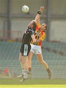 21 October 2012; Mike McMahon, Newcastlewest, in action against Jason Stokes, Dromcollogher Broadford. Limerick County Senior Football Championship Final, Dromcollogher Broadford v Newcastlewest, Gaelic Grounds, Limerick. Picture credit: Diarmuid Greene / SPORTSFILE