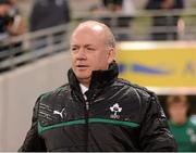 10 November 2012; Ireland head coach Declan Kidney ahead of the match against South Africa. Autumn International, Ireland v South Africa, Aviva Stadium, Lansdowne Road, Dublin. Picture credit: Stephen McCarthy / SPORTSFILE