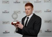 10 November 2012; Rory Gaffney, Limerick, who won the First Division Player of the Year award. 2012 PFAI Player of the Year Awards sponsored by Tissot, The Burlington Hotel, Dublin. Photo by Sportsfile